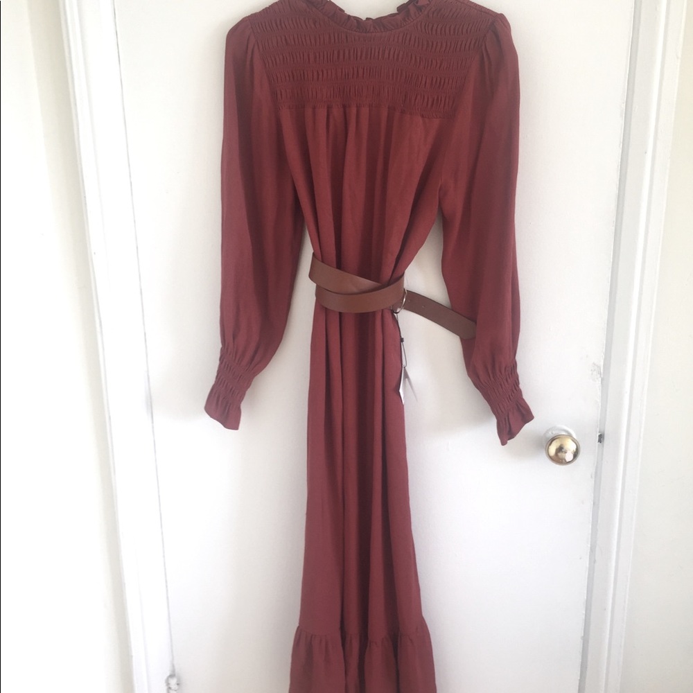 Zara midi peasant dress